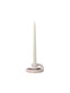  coil built Uni candlestick - speckled white candle stick