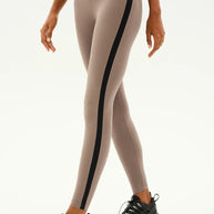 Splits59 Clare High Waist Rigor Midi Legging Lentil and Black, 7/8 leggings 