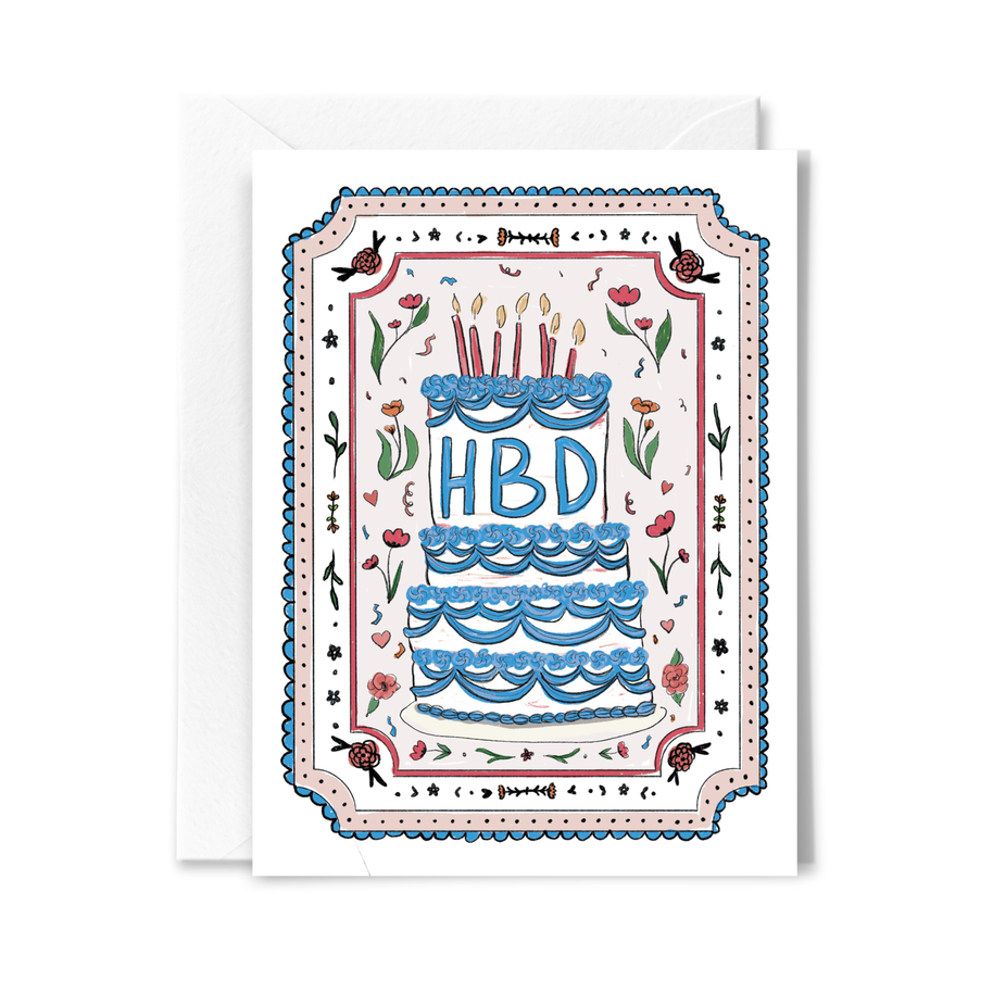 Cake and Confetti Birthday Card