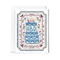 Cake and Confetti Birthday Card