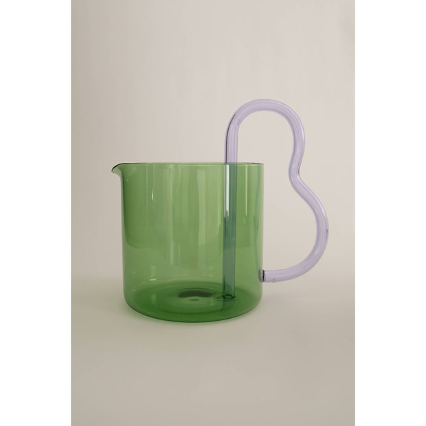 Sophie Lou Jacobson Pitcher - Glass Pitcher - Green Pitcher 