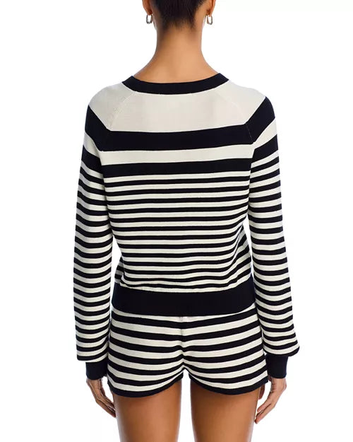 solid & striped - solid and striped - manny sweater - black and white striped - crewneck - long sleeve - pullover 