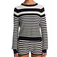 solid & striped - solid and striped - manny sweater - black and white striped - crewneck - long sleeve - pullover 