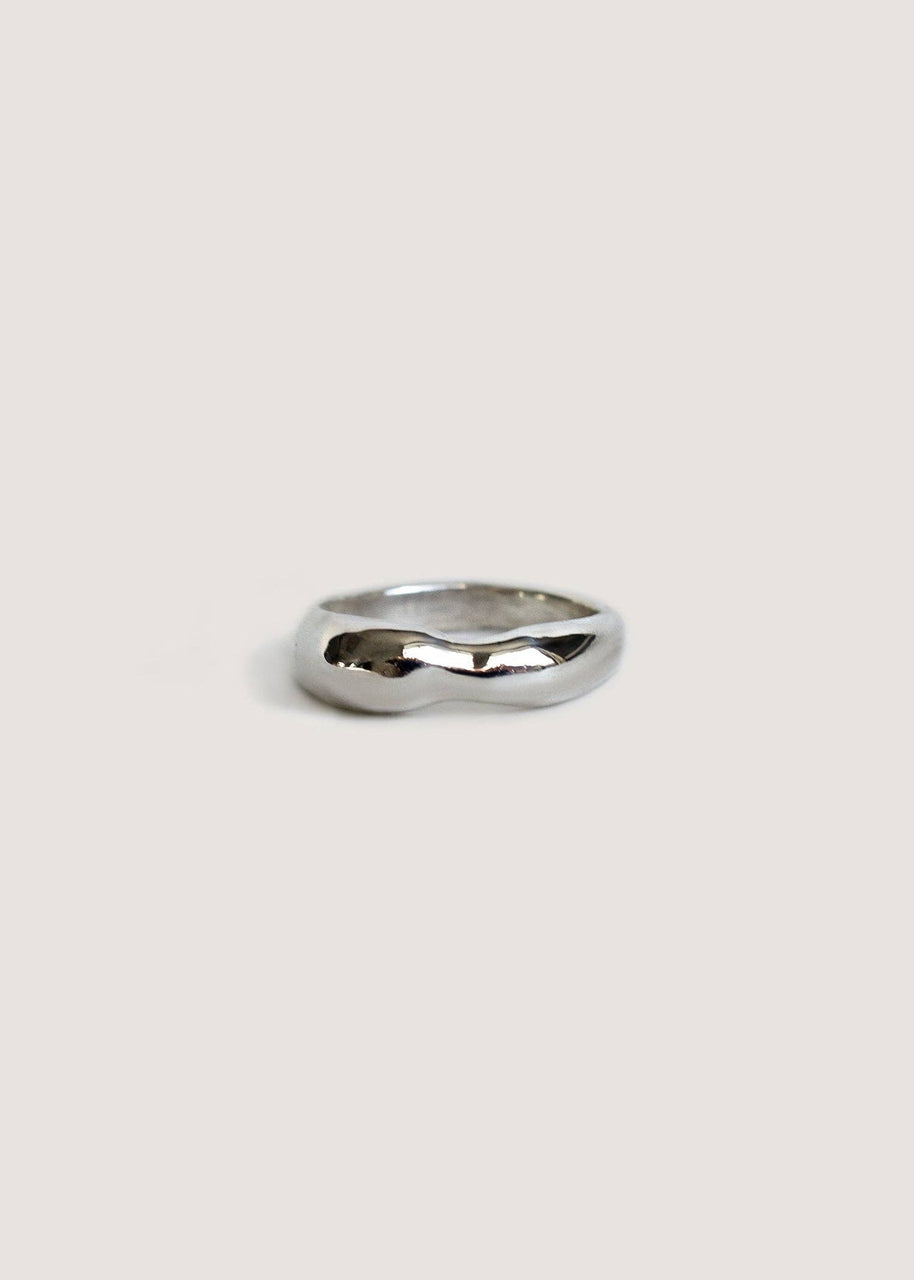 Petite Hera Sculptural Ring Stack Silver