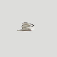 Maslo Jewelry Triple Ring - Sterling Silver Womens Rings - Nordic Rings - Stacking Rings - Statement Rings - Cocktail Rings 