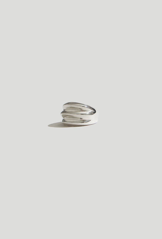 Maslo Jewelry Triple Ring - Sterling Silver Womens Rings - Nordic Rings - Stacking Rings - Statement Rings - Cocktail Rings 