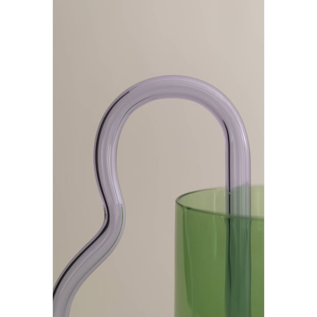 Bean Pitcher, Green/Lilac