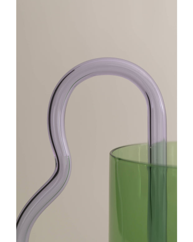 Bean Pitcher, Green/Lilac