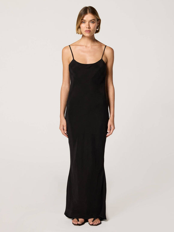 Clyque New Lindsey Black Slip Dress 