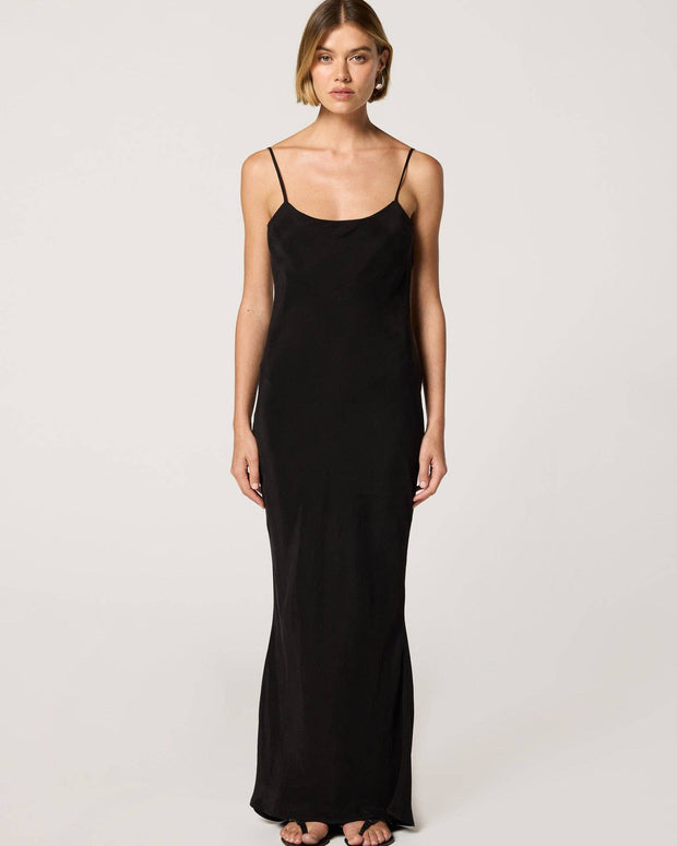 Clyque New Lindsey Black Slip Dress 