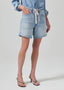 brynn drawstring short jesamyn - citizens of humanity brynn - denim bermuda shorts - long jean shorts 