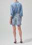 brynn drawstring short jesamyn - citizens of humanity brynn - denim bermuda shorts - long jean shorts 