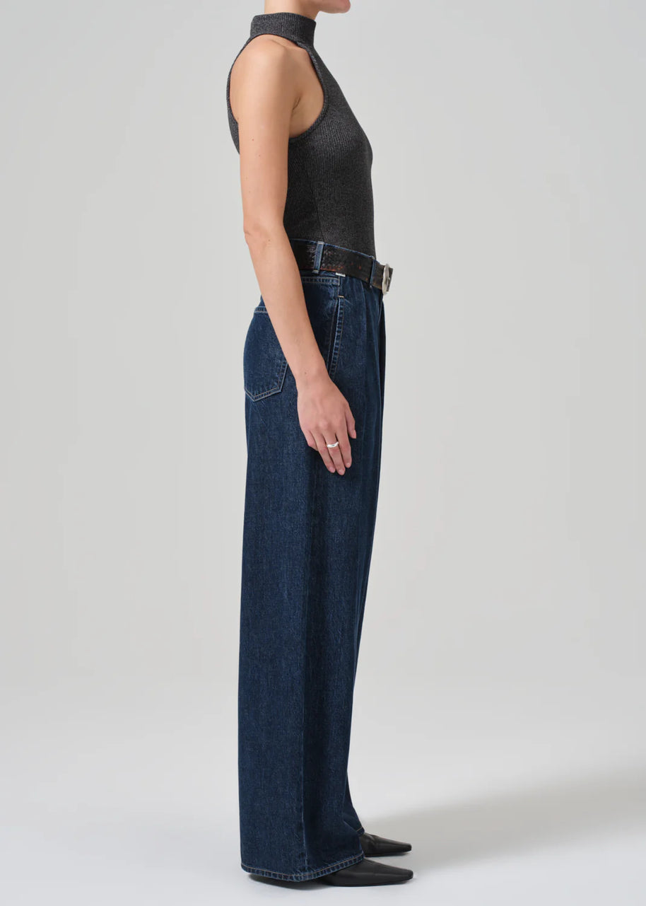 Petra Pleated Trouser Citizens of Humanity - Wide leg dark jeans - Jeans for Tall Women - Designer Jeans 