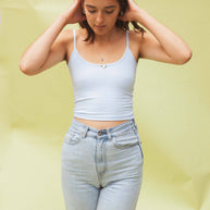 Rat Boi Scoop Back Cami in Baby Blue - Something Blue - Cotton Cami - Cami Set - Underwear Set 