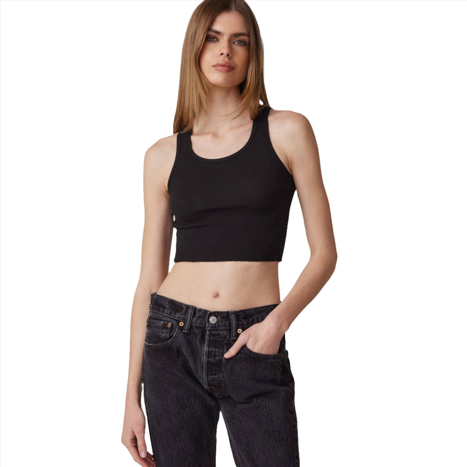 Clyque zoi black tank crop 