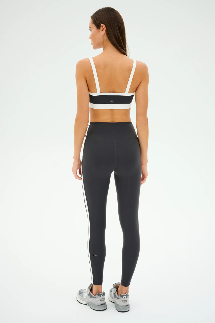 Clare High Waist Rigor | Graphite & White