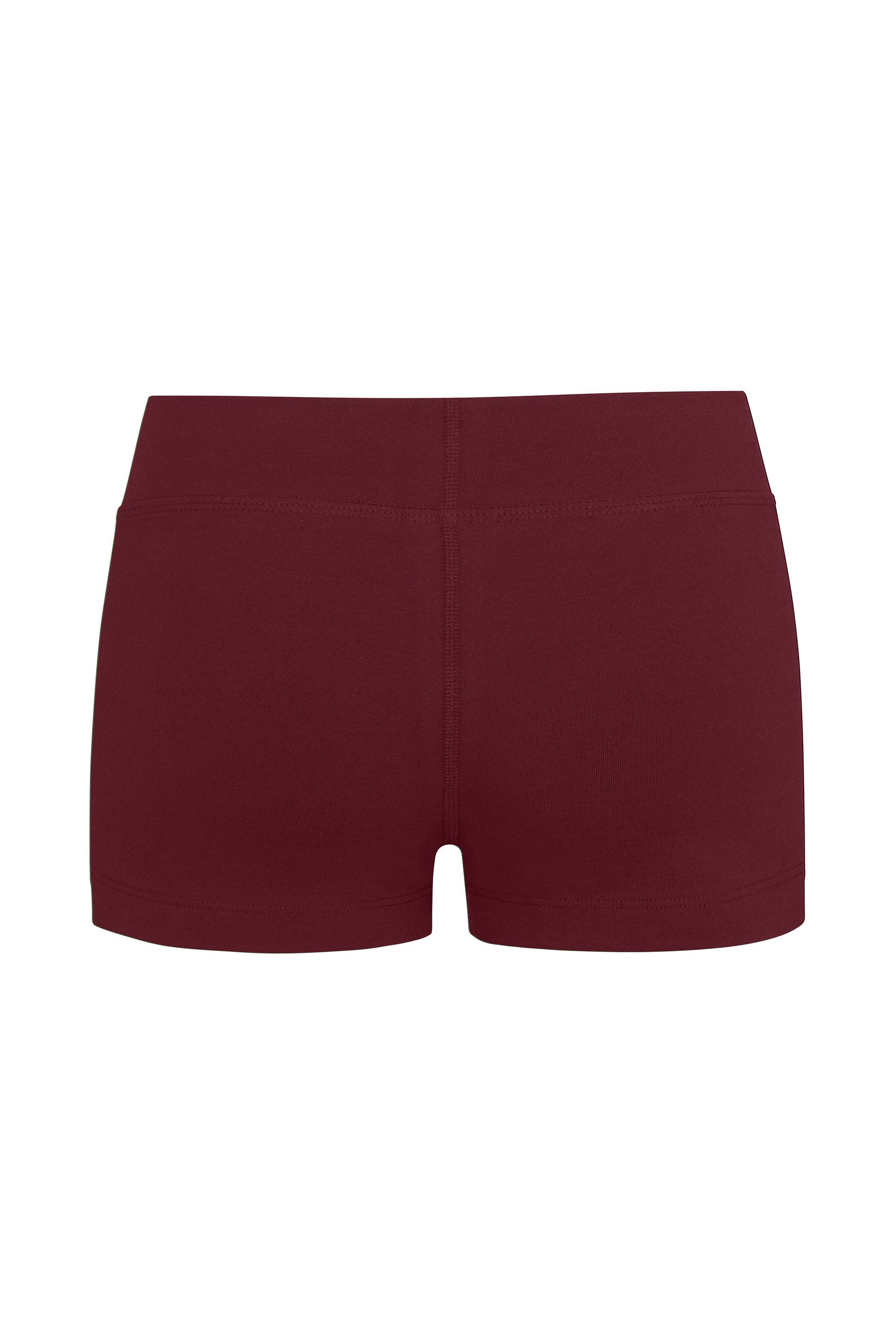 Rat Boi Lounge Bike Shorts in Bordeaux - Red bike shorts - Cotton Bike Shorts - 3inch bike shorts 