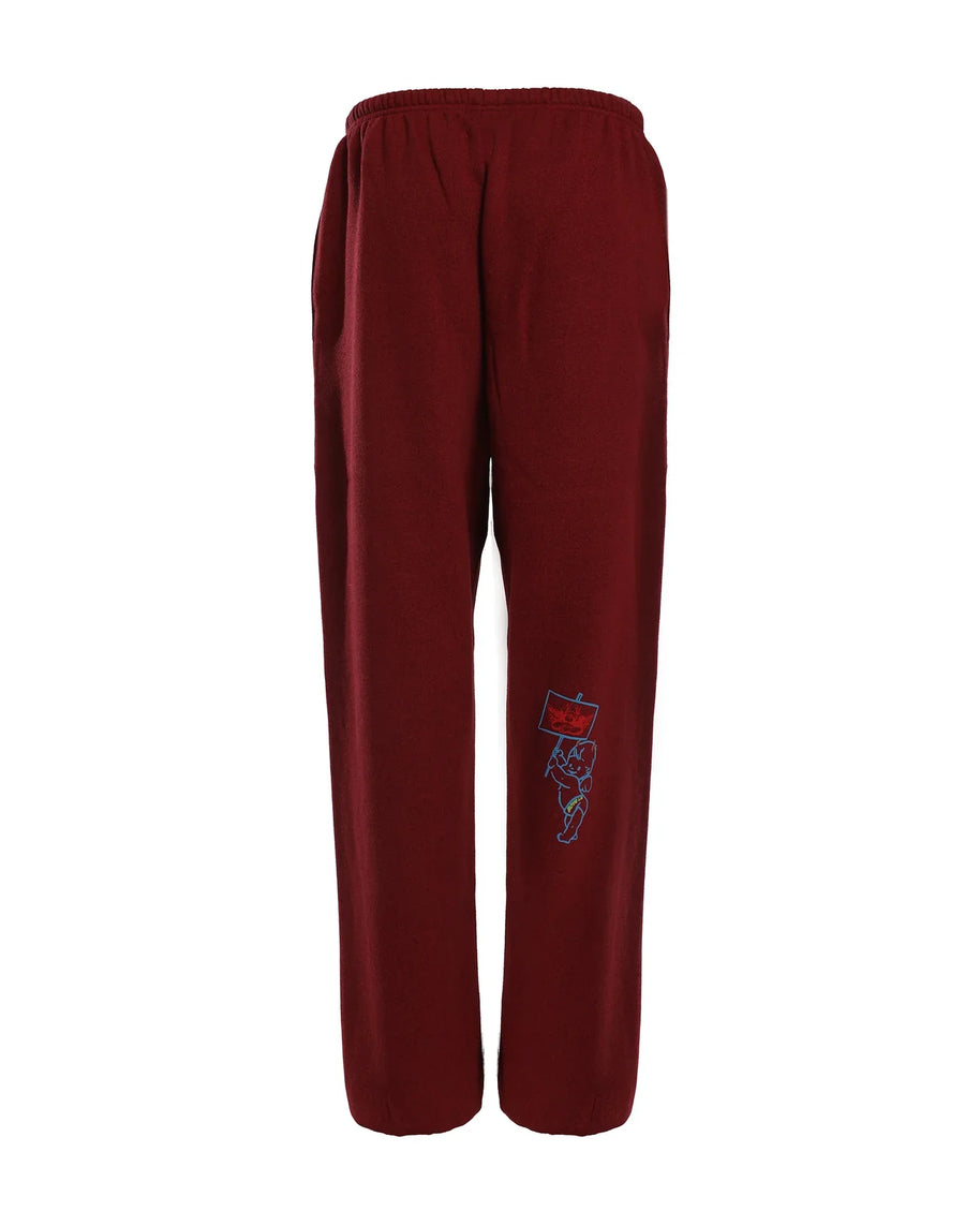 boys lie world tour rd 2 kimmy pants - red sweatpants - cotton - comfy sweats - oversized - tru to size - fun sweatpants 