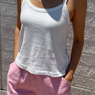 Le Bon Shoppe - Organic Cotton Dana Cami - White Tank Top 