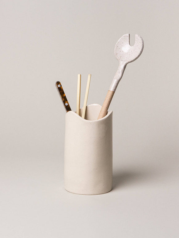 Swell Utensil Holder - neutral utensil holder 