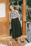 Posse Beryl Skirt - Black Posse Skirt - Maxi Black Skirt - Midi Black Skirt - Eyelet Skirt 