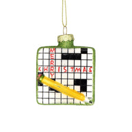 Crossword Puzzle Christmas Ornament - Personalized Christmas Ornament 