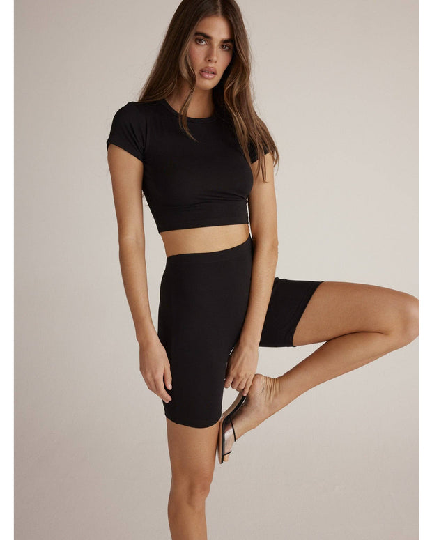 Belen Crop top black - clyque 