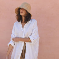 Beachwood Baby The Palma Shirt in Blanco 