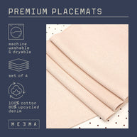 Cotton placemat | Set of 4 - Beige