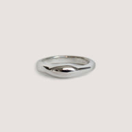 Petite Hera Sculptural Ring Stack Silver