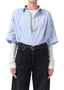 Citizens of humanity Claire origami shirt in blue stripe 