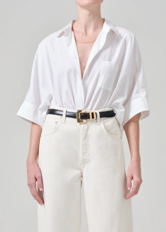 Citizens of Humanity - Claire Origami shirt in Optic White - Button Up shirt 