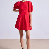 Apiece Apart Bettina Mini Dress Red 