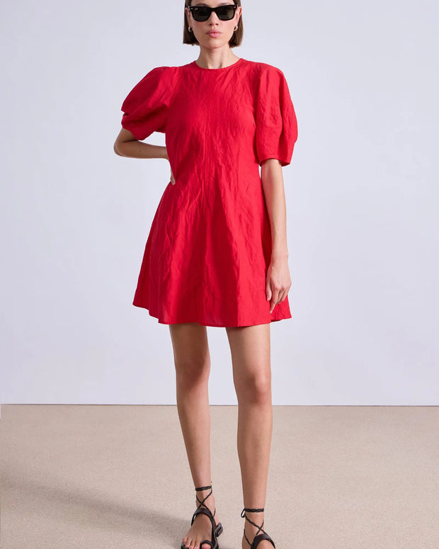 Apiece Apart Bettina Mini Dress Red 