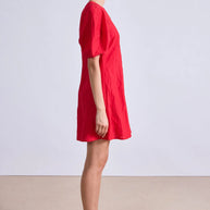 Apiece Apart Bettina Mini Dress Red 