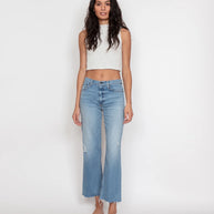 Askk NY cropped wide leg in trestles - light blue cropped jeans 