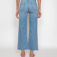 Askk NY cropped wide leg in trestles - light blue cropped jeans 