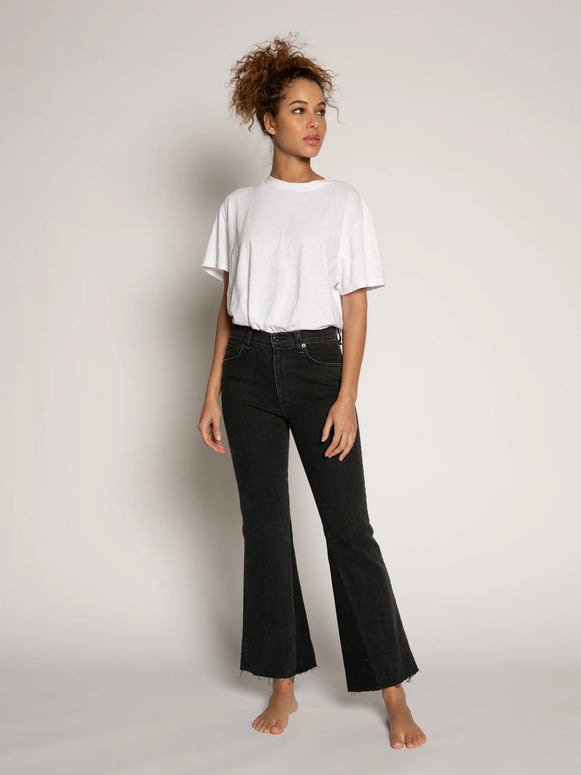 Askk NY Cropped wide leg - the geek Askk - Black Womens jeans 