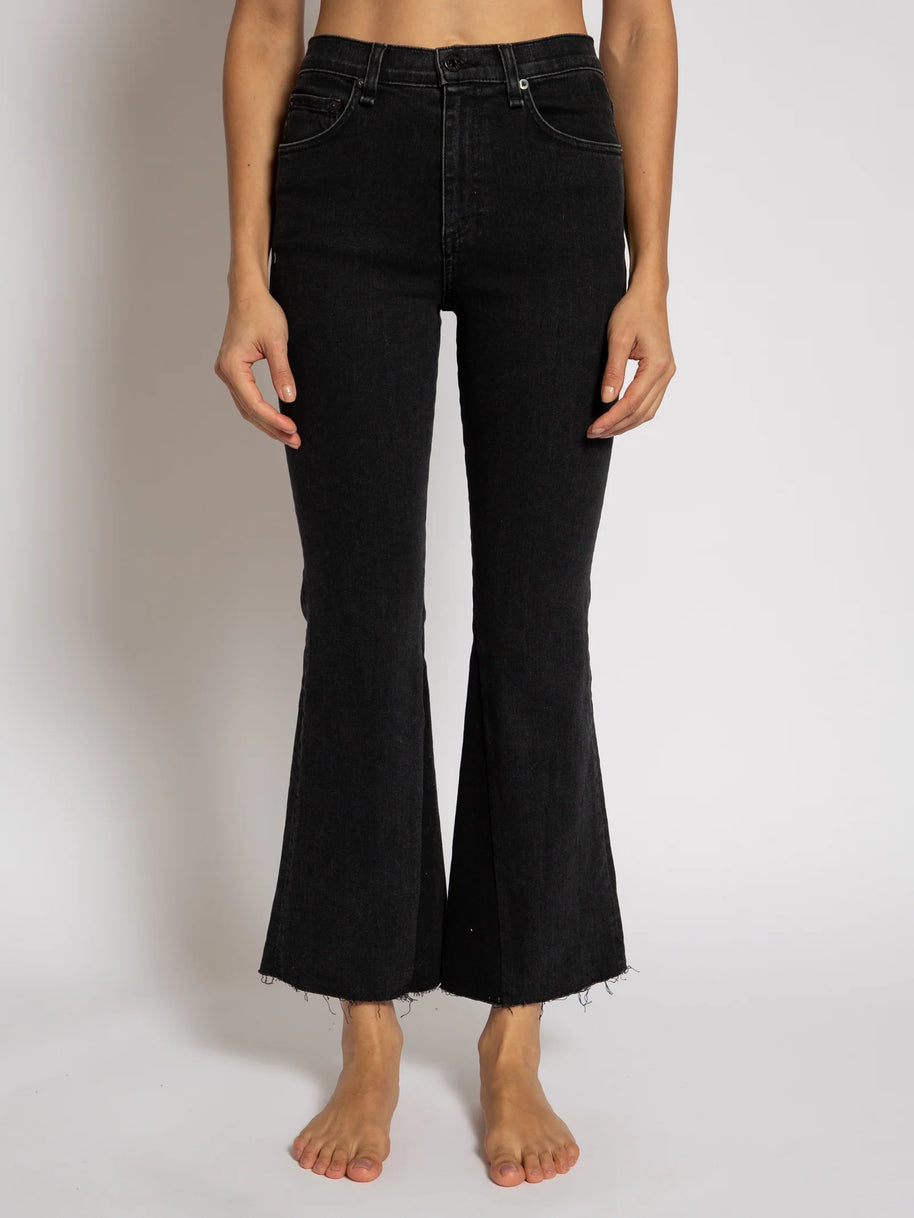 Askk NY Cropped wide leg - the geek Askk - Black Womens jeans 