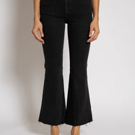 Askk NY Cropped wide leg - the geek Askk - Black Womens jeans 