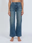 askk ny sailor pant mulholland - distressed high rise ankle length wide leg jeans denim