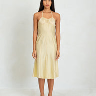 Belle The Label Flore Dress in Honey, Butter Yellow Sundress