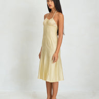 Belle The Label Flore Dress in Honey, Butter Yellow Sundress