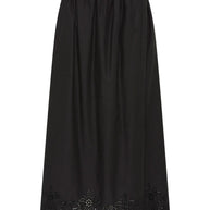 Posse Beryl Skirt - Black Posse Skirt - Maxi Black Skirt - Midi Black Skirt - Eyelet Skirt 