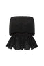 Posse Beryl Top - Black Posse Strapless Top - Eyelet Top 