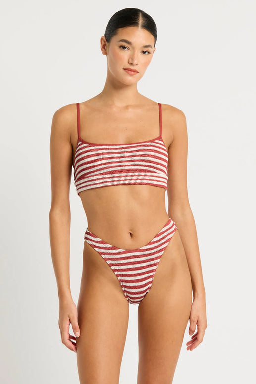 Strap Saint Crop in Roobois Stripe