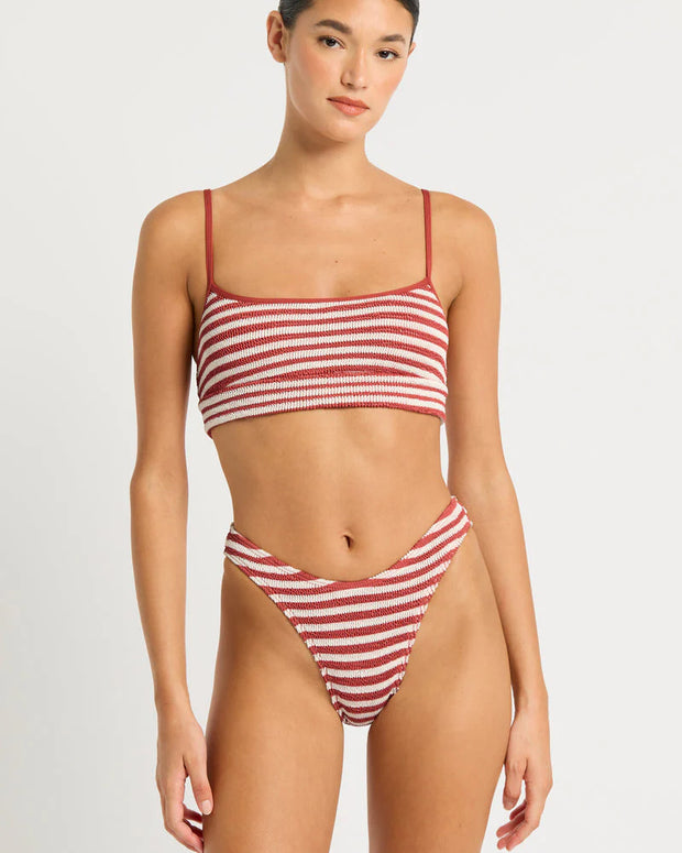 Strap Saint Crop in Roobois Stripe