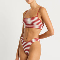 Christy Brief in Rooibos Stripe