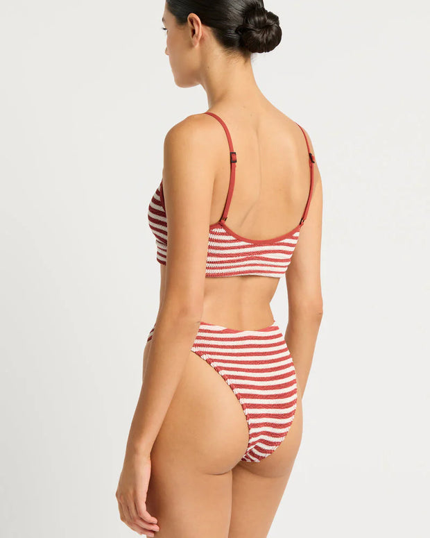 Strap Saint Crop in Roobois Stripe