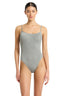 Bond-eye low back palace one piece in chrome shimmer - one piece bathing suits - one size fits most bathing suits 